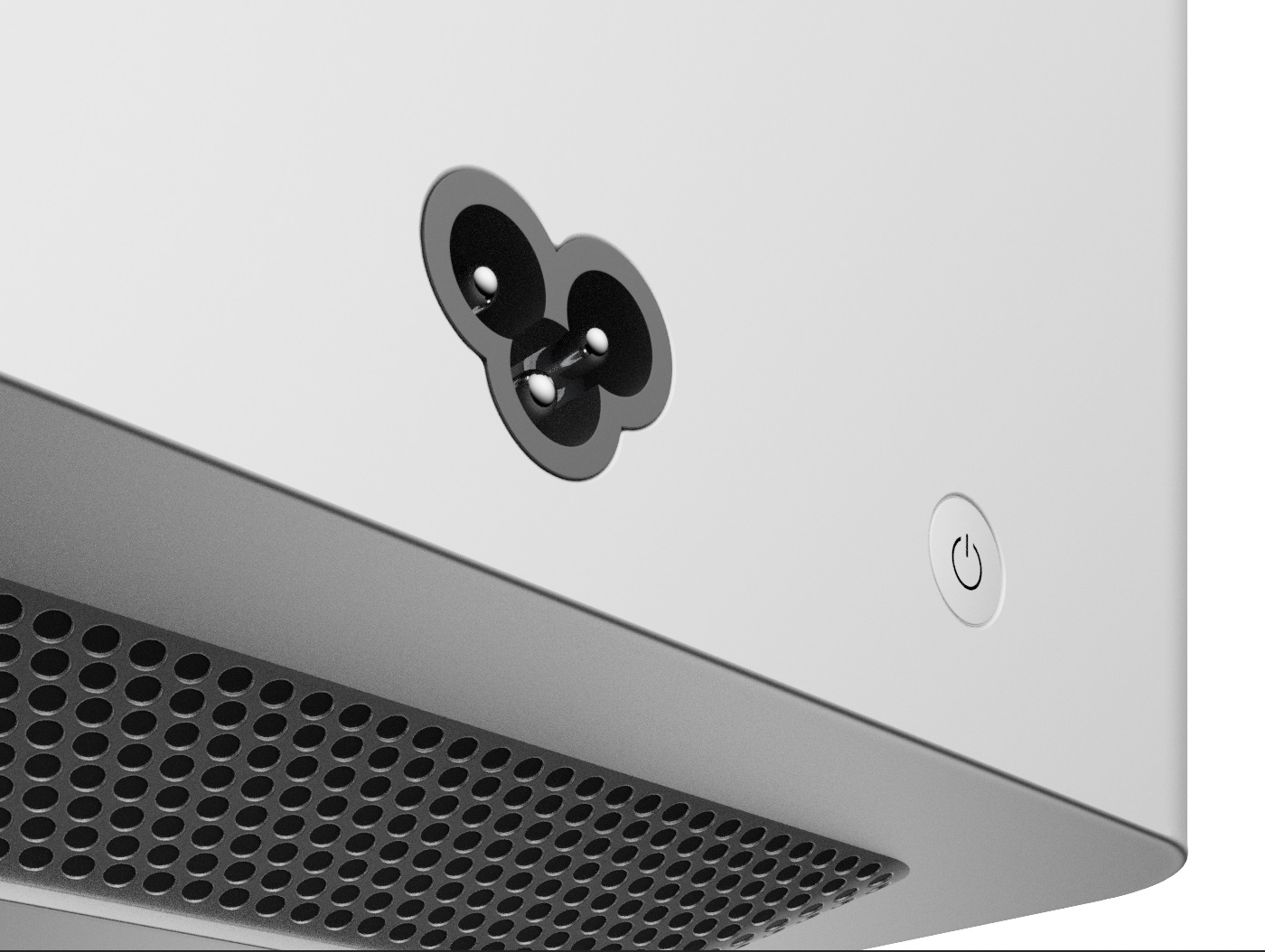 Brainwave power connector close-up